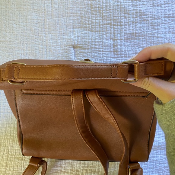 Mini brown backpack - Picture 6 of 16